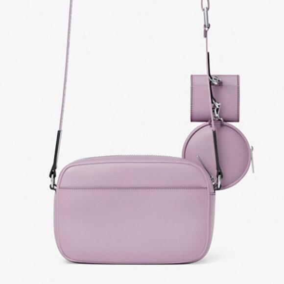 Michael Kors Jet Set Leather Medium Crossbody W/ Case for Apple Airpods Pro® NWT - Picture 3 of 6